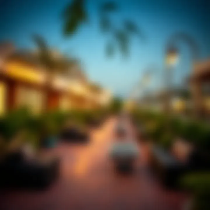 Community Space on ADCB Electra Street Community gathering space with greenery and seating along ADCB Electra Street