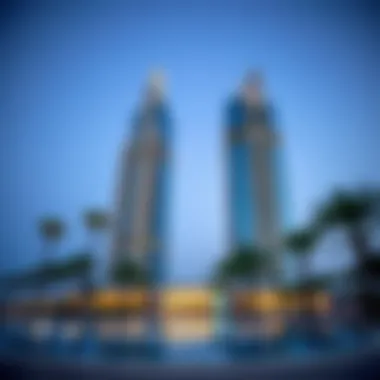 Stunning view of Ajman Pearl Tower showcasing its unique architecture