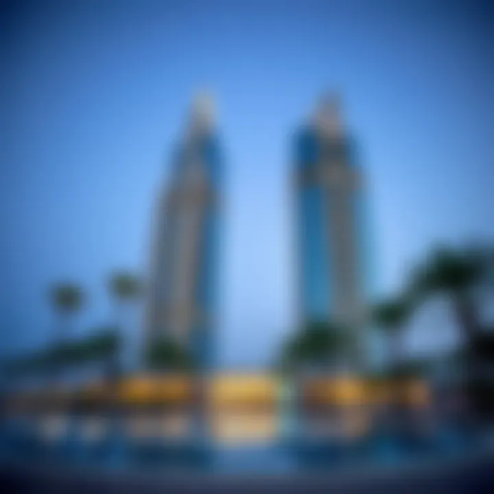 Stunning view of Ajman Pearl Tower showcasing its unique architecture