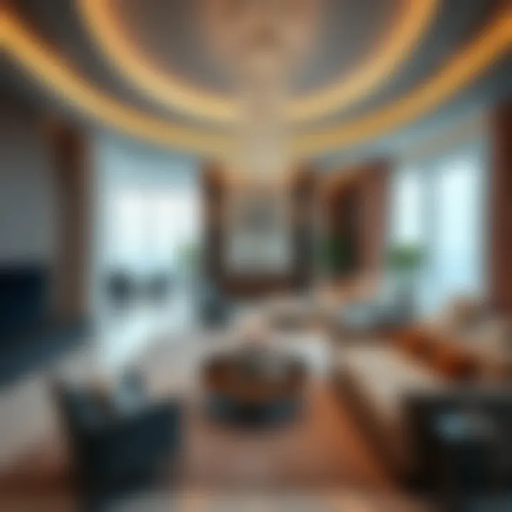 Luxurious interiors reflecting the lifestyle offered by Ajman Pearl Tower