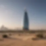 A panoramic view of Al Kawthar Tower against the Dubai skyline