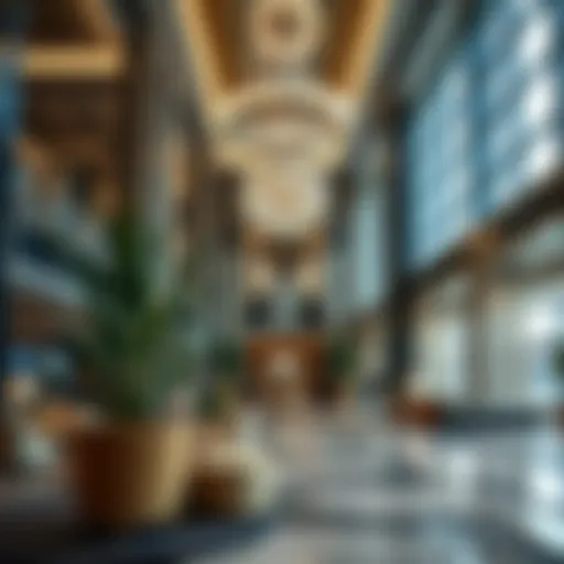 Luxurious lobby of فندق ستوديو ام