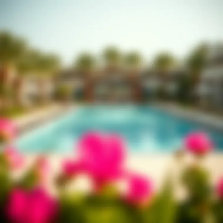 Outdoor pool area of فندق ستوديو ام