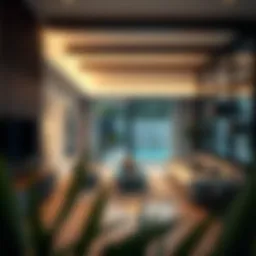 A luxurious Bnbme holiday home interior showcasing modern design and comfort