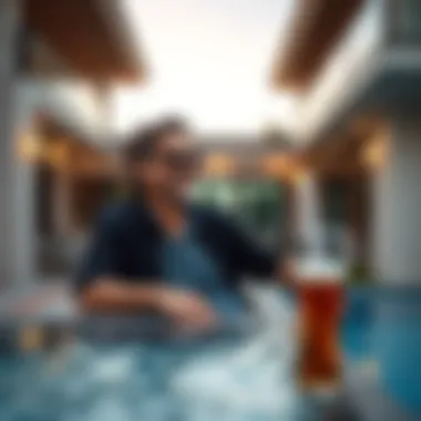 Traveler Enjoying Amenities at Bnbme Holiday Home A traveler enjoying the amenities of a Bnbme holiday home