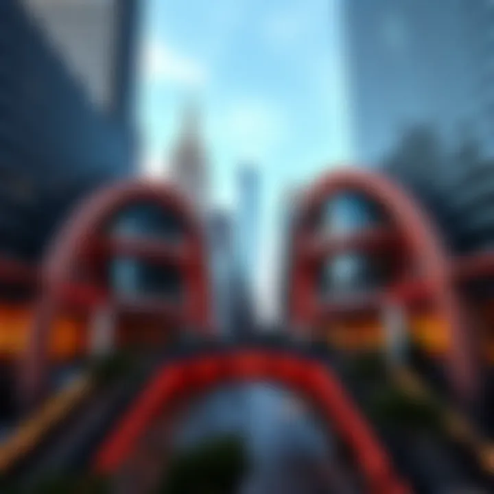 Stunning architectural view of Central Park Citywalk