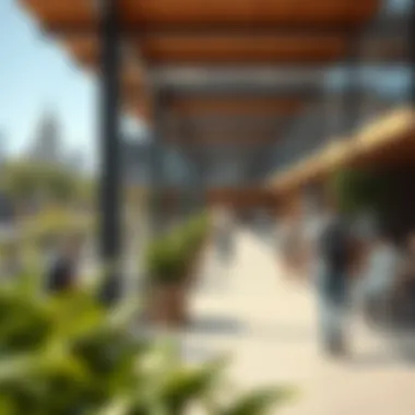 Community gathering space in Central Park Citywalk