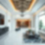 Luxurious villa interiors showcasing immaculate cleanliness