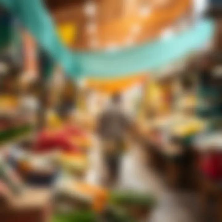 Grocery shopping experience in a local market in the UAE