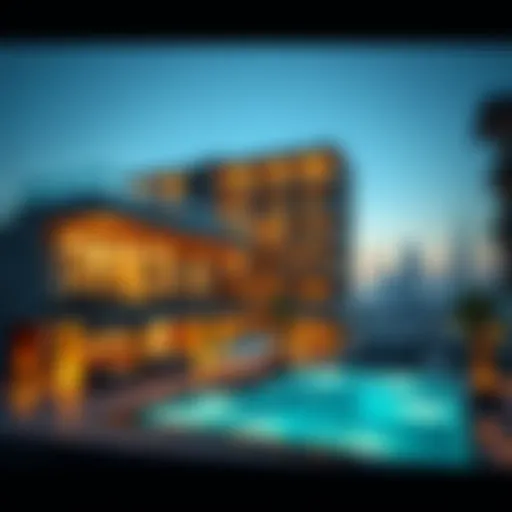 Luxurious apartment in Dubai showcasing modern architecture