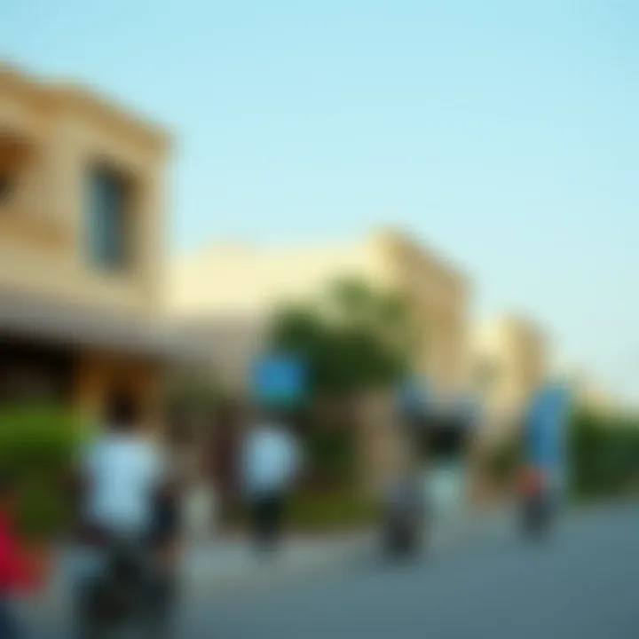 Vibrant community life in Dar Al Karama with local amenities