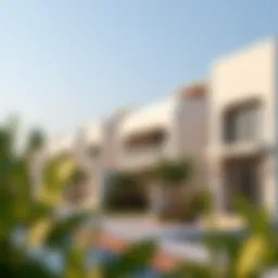 Scenic view of Dar Al Karama neighborhood showcasing modern architecture