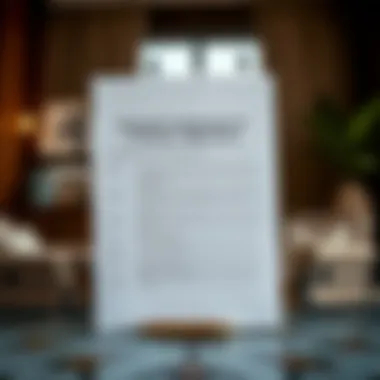 Key components of a tenancy agreement highlighted