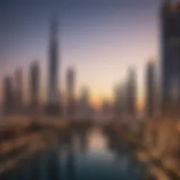 Modern skyline of Dubai showcasing luxury properties