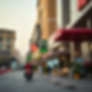 Commercial Heartbeat of Abuhail Centre Vibrant commercial establishments within Abuhail Centre