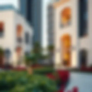 Luxury Residences in ADCB Khalifa City Luxury residential properties in ADCB Khalifa City with landscaped gardens