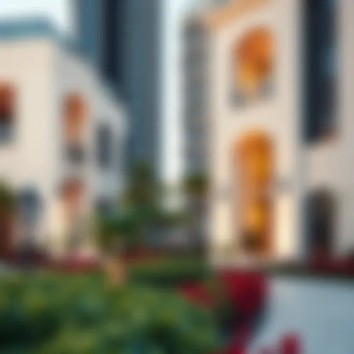 Luxury Residences in ADCB Khalifa City Luxury residential properties in ADCB Khalifa City with landscaped gardens