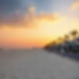 Stunning sunset view over Al Mamzar Beach