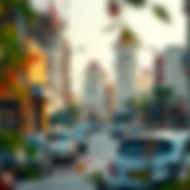 Surrounding neighborhood of Al Sayyah Residence Block D highlighting local attractions