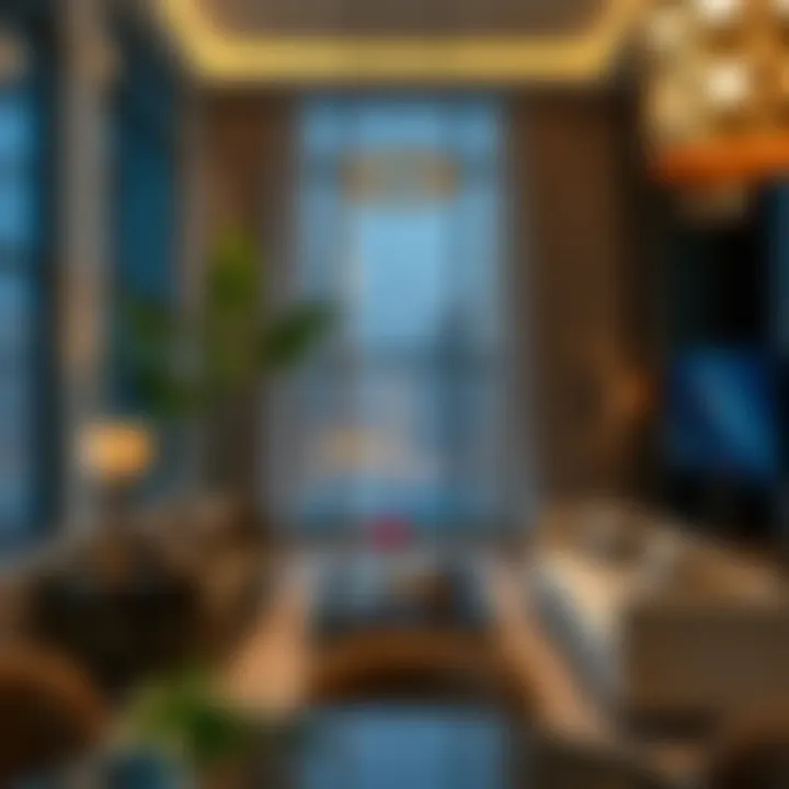 Luxury Living in Dubai Luxurious apartment interior showcasing Dubai's lifestyle