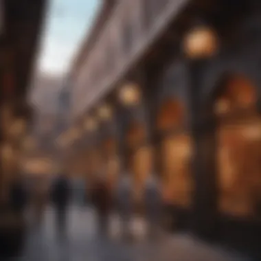 Immersed in the Atmosphere of a Lively Arabian Souk Visitors experiencing the ambiance of a souk