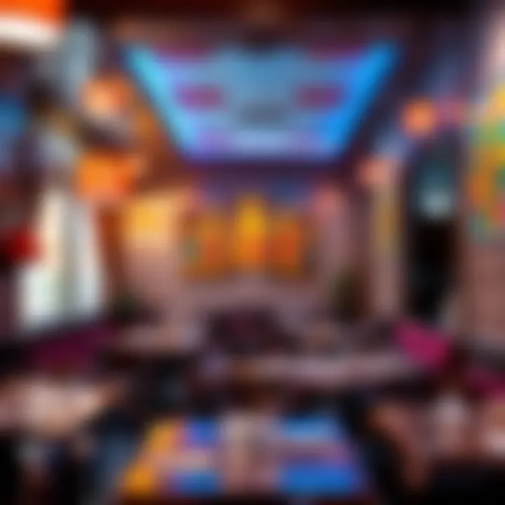 Interior of a charming Indian restaurant in Karama showcasing vibrant decor