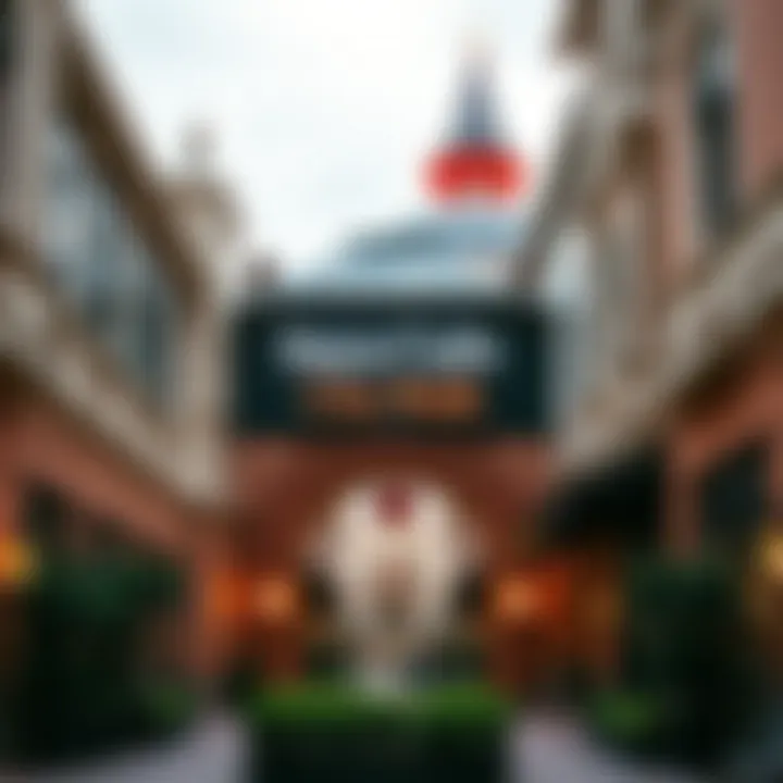 Artistic architectural features of City Walk buildings