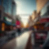 A panoramic view of City Walk showcasing the vibrant atmosphere