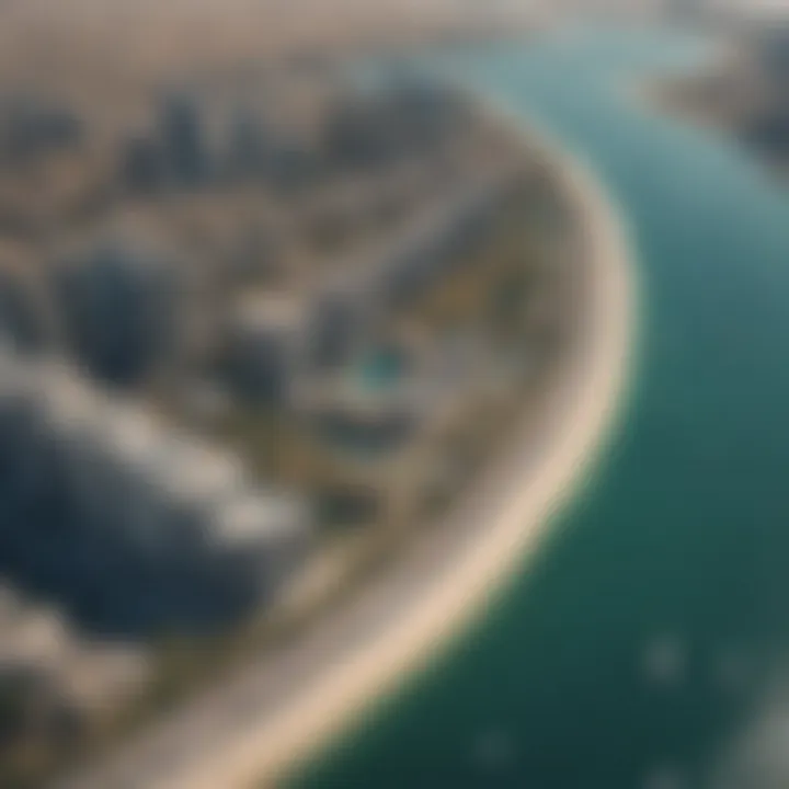 Aerial view of Creek Harbour showcasing its skyline and waterfront