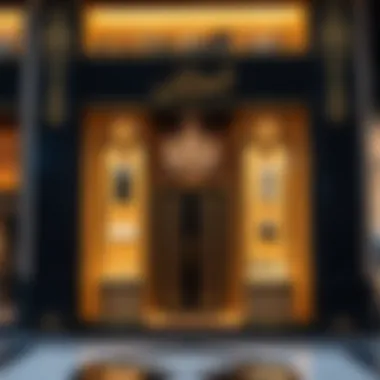 A luxurious storefront adorned with sparkling jewelry