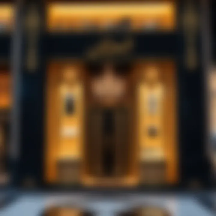 A luxurious storefront adorned with sparkling jewelry