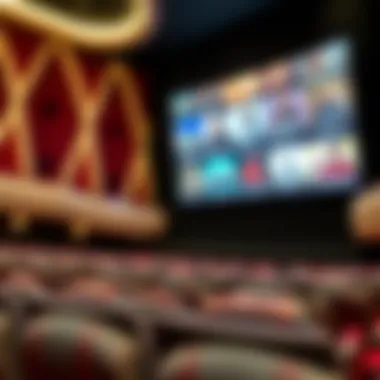 Diverse Film Selections Diverse film selections displayed on the cinema screen