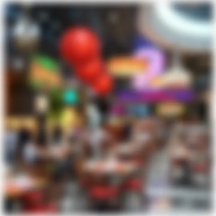 Vibrant dining scene at Dubai Mall featuring diverse cuisines