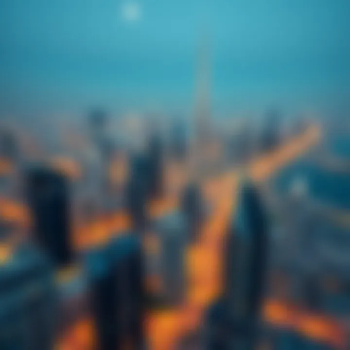Aerial view of Dubai skyline showcasing luxury real estate