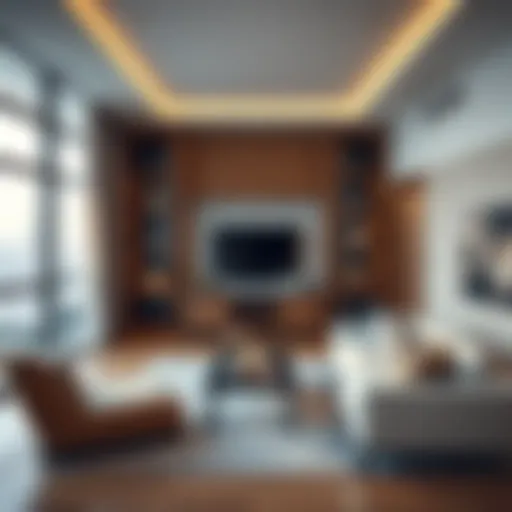 Stylish modern flat interior in Bur Dubai