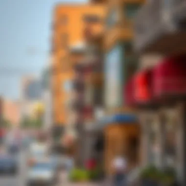 Vibrant Bur Dubai neighborhood scenery