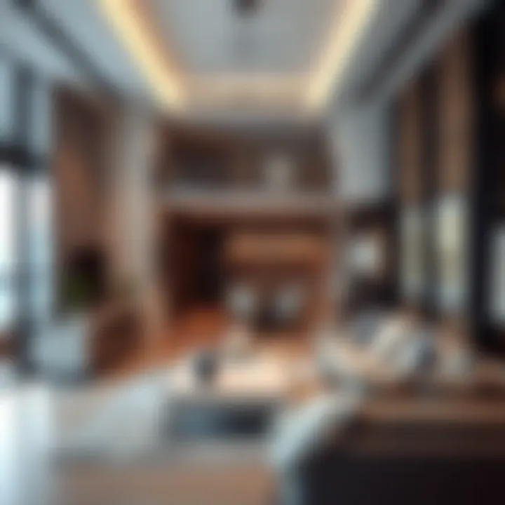 Modern living space layout