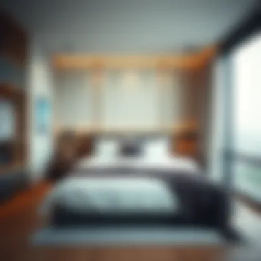 Stylish bedroom configuration