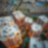 Aerial view of Janan Mowailih showcasing its modern architecture