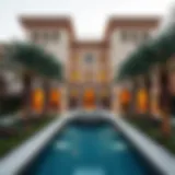 Stunning architectural design of Las Casas in Dubai