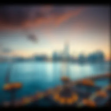 Stunning skyline view of Marina Bay