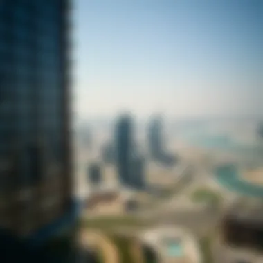 Surrounding Community and Impact of Reef Tower Panoramic view of JLT and surrounding areas from Reef Tower