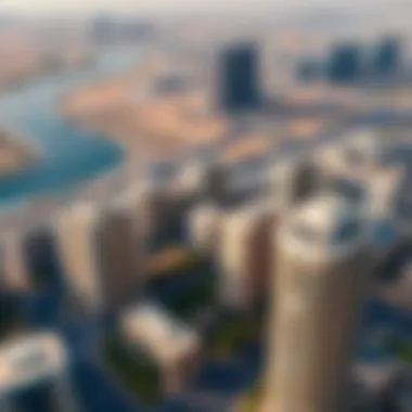 Aerial View of International City Aerial view of International City showcasing studio apartment buildings