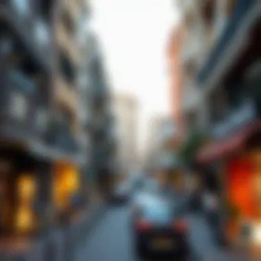 Map highlighting strategic locations in Meena Bazaar