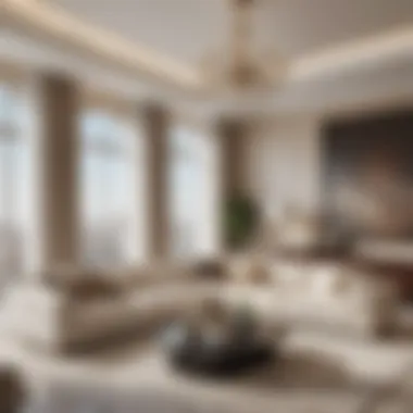 Luxury Living Spaces Interior design of a luxury apartment developed by REVI, emphasizing contemporary aesthetics