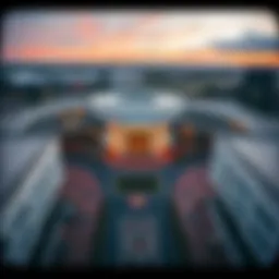 Aerial view of Safari Mall showcasing its modern architectural design