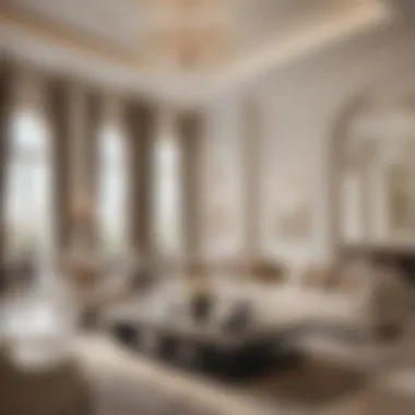 Luxurious Interior Design Trends in Dubai Residences Interior shot of a luxurious Dubai residence showcasing design trends