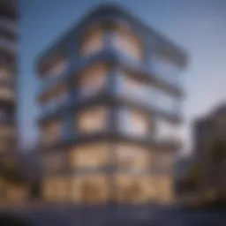 Exterior view of the Bedaia Building showcasing its modern architectural design