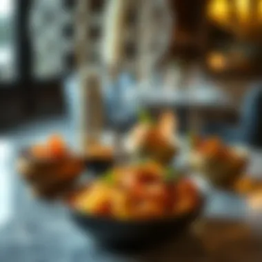 A beautifully presented Indian dish that highlights culinary creativity