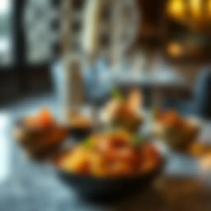 A beautifully presented Indian dish that highlights culinary creativity